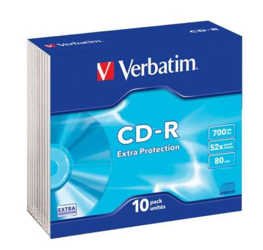 Verbatim CD-R i slimfodral 10-pack