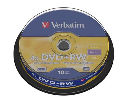 Verbatim DVD+RW på spindel 10-pack
