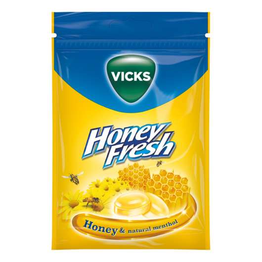 Vicks Honey Fresh Halstabletter - 72 gram