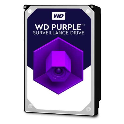 WD Intern hårddisk Purple Surveillance HDD 4TB / 64MB Cache / 5400 RPM (WD40PURZ)