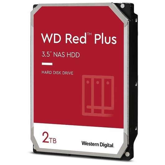 WD Red Plus 2TB / 64MB Cache / 5400 RPM (WD20EFZX)