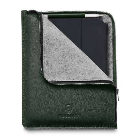 Woolnut iPad Pro/Air 11" Läderfolio - Grön