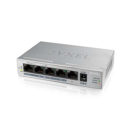 Zyxel GS1005-HP - 5 Port / Gigabit Ethernet / 4x PoE+ / Unmanaged / 60 Watt